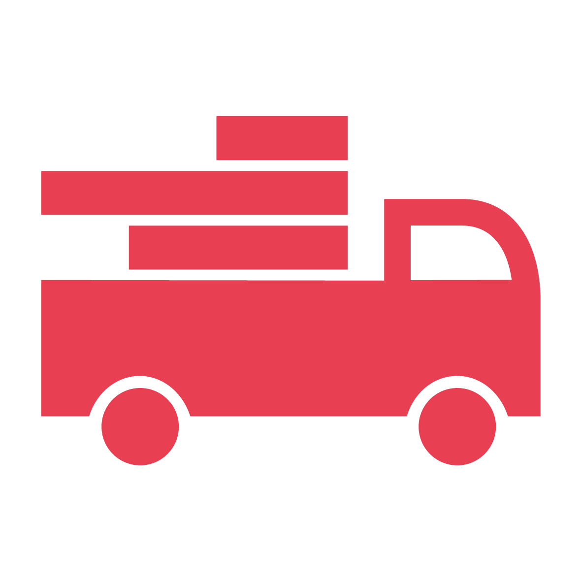Logoikon rød bil