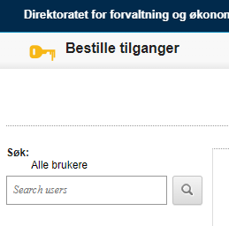 Skjermbilde - bestille tilganger