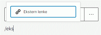 Ekstern lenke ikon