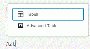 Tabell ikon