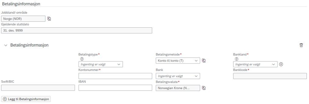 Bildet viser stillingsdetaljer.