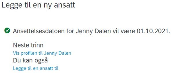 Bildet viser stillingsdetaljer.
