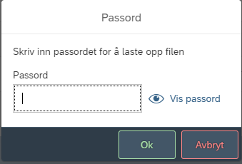 Bildet viser passord