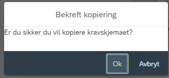 Bildet viser varsel ved kopiering