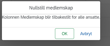 Bildet viser varsel ved nullstilling