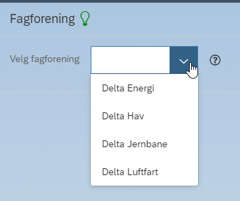 Bildet viser velg fagforening