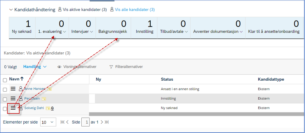 bildet som viser hvordan du flytter kandidat via drag and drop