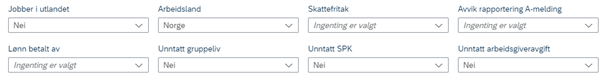Skjermbilde fra DFØ HR om Infotype 9051