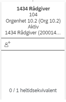 Skjermbilde som viser en stilling som ikke er besatt i DFØ HR