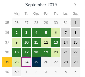 Timeføringskalender