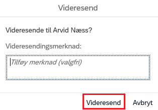 Videresend med markering for videresend